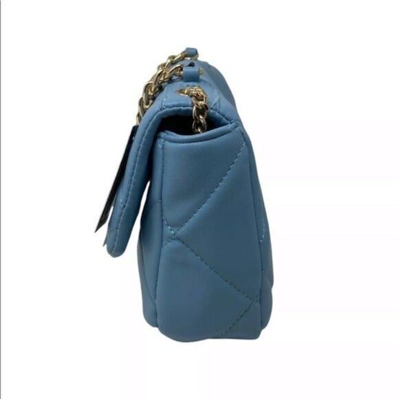 Badgley Mischka Handbag Quilted Vegan Leather Crossbody Gold Chain Easter Spring - Picture 6 of 12